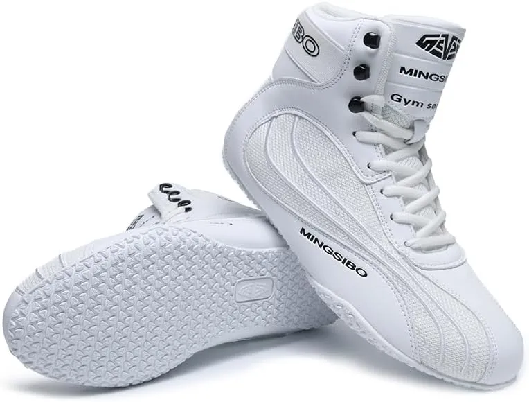 Professional Boxing Shoes for Men and Youth, Anti-Slip Wrestling Shoes Men Youth Wrestling Shoes Training,Lightweight and Breathable Gold Boxing Boots