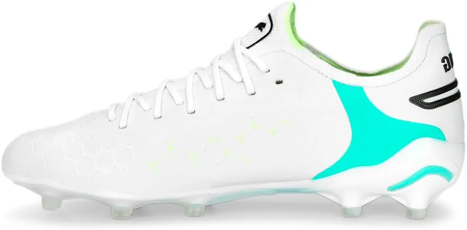 PUMA Women's Fg Outsole King Ultimate Ag Soccer Cleated, Firm Ground, Turf-White-Size 9 M