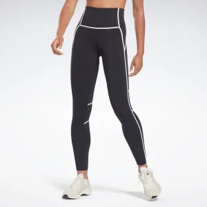 Reebok Apparel Women Lux High-Waisted Colorblock Leggings Black