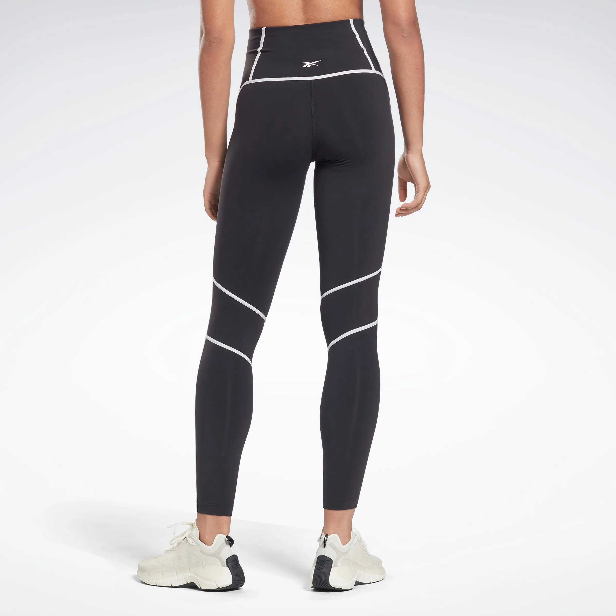 Reebok Apparel Women Lux High-Waisted Colorblock Leggings Black