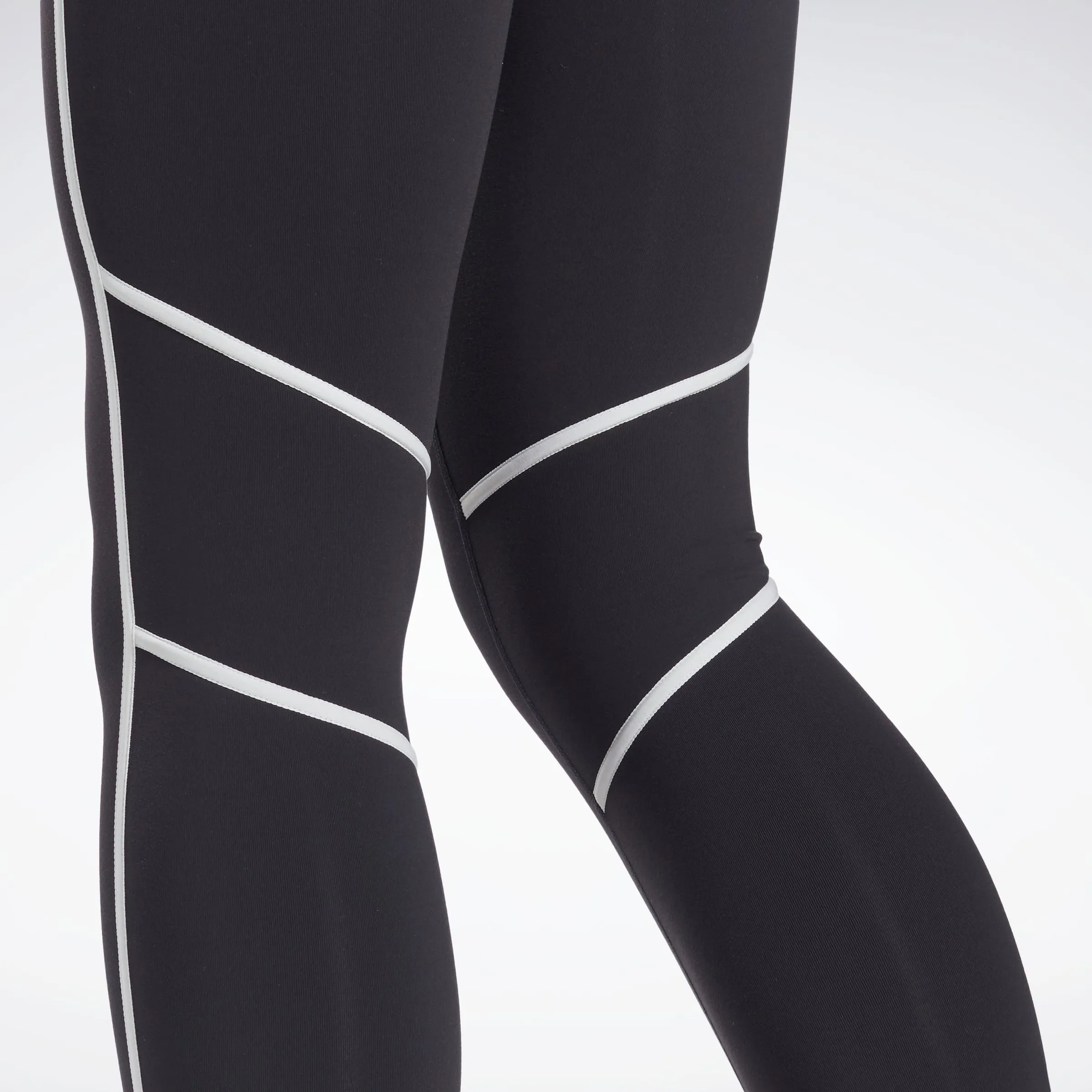Reebok Apparel Women Lux High-Waisted Colorblock Leggings Black