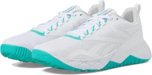 Reebok Women's NFX Trainer Sneaker, Footwear White/Black/Unleashed Green, 6.5