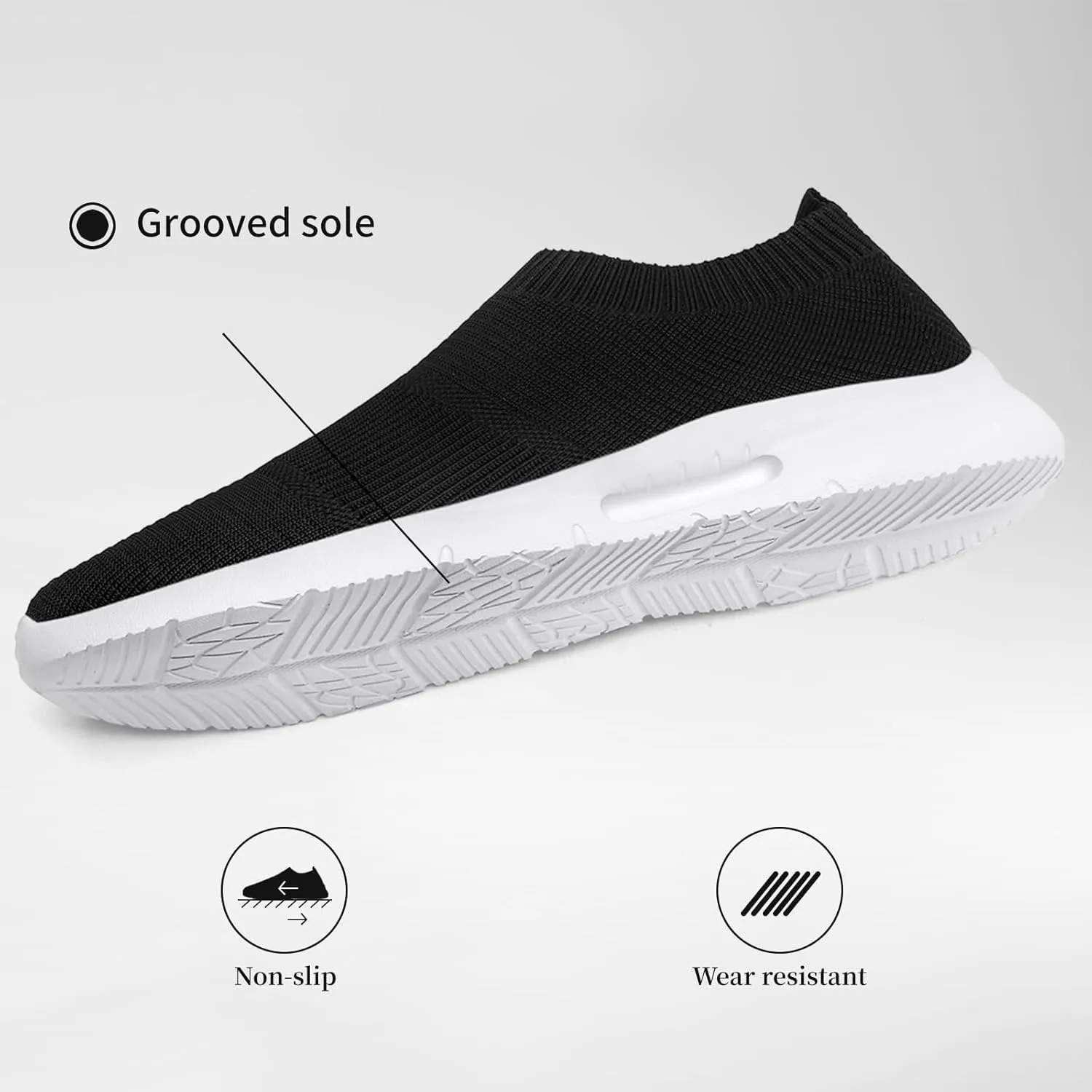 Running Shoes for Men Tennis Slip On Sneakers Breathable Fashion Mesh