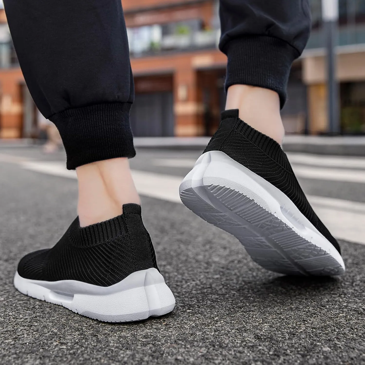 Running Shoes for Men Tennis Slip On Sneakers Breathable Fashion Mesh
