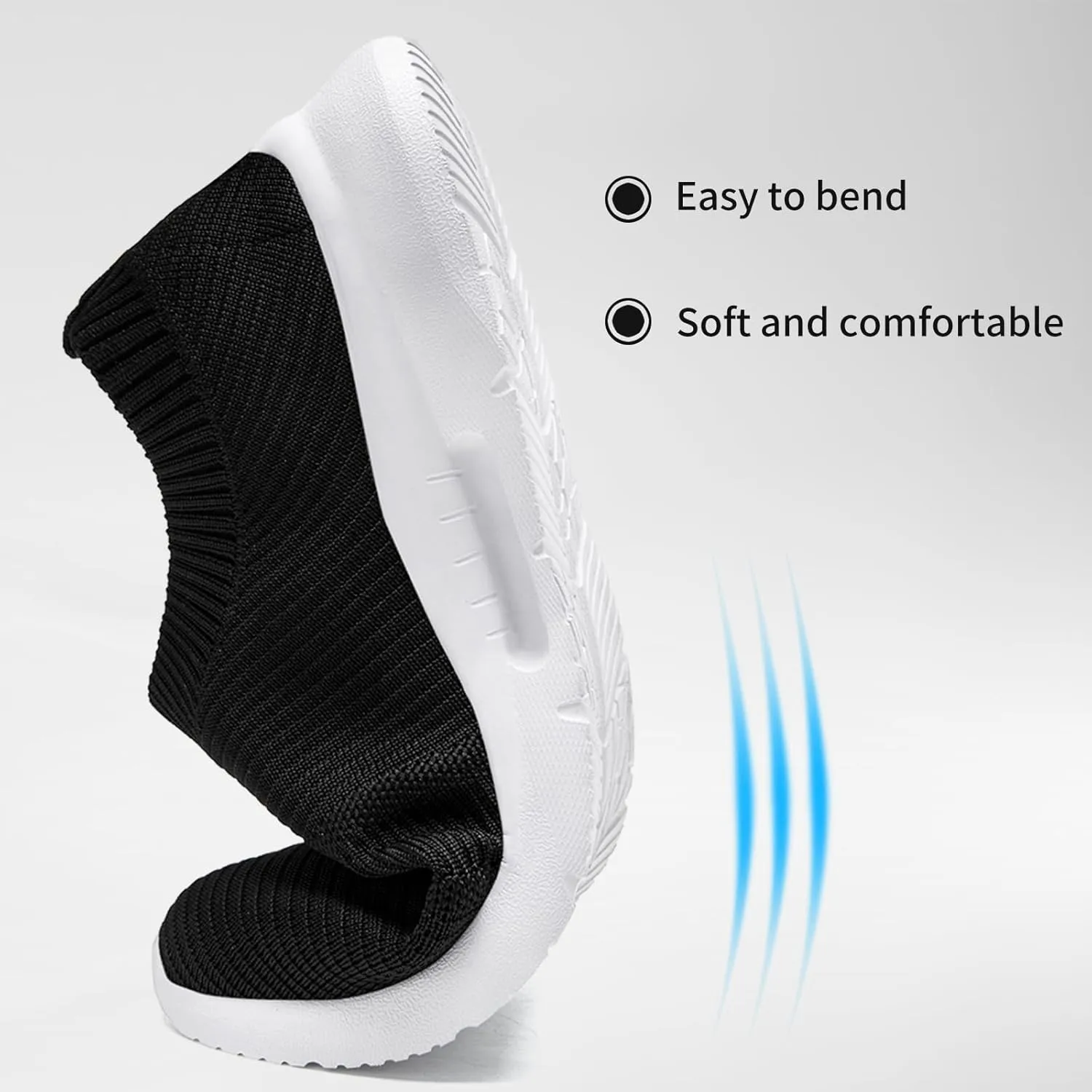 Running Shoes for Men Tennis Slip On Sneakers Breathable Fashion Mesh