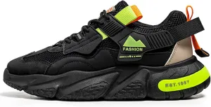 Running Shoes for Men Wide Feet, Casual Chunky Platform Cushioning Men's Road Running Sneakers Shoes, Comfort Lightweight Walking Running Shoes