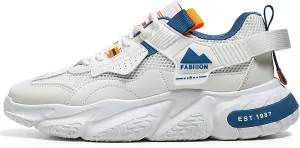 Running Shoes for Men Wide Feet, Casual Chunky Platform Cushioning Men's Road Running Sneakers Shoes, Comfort Lightweight Walking Running Shoes