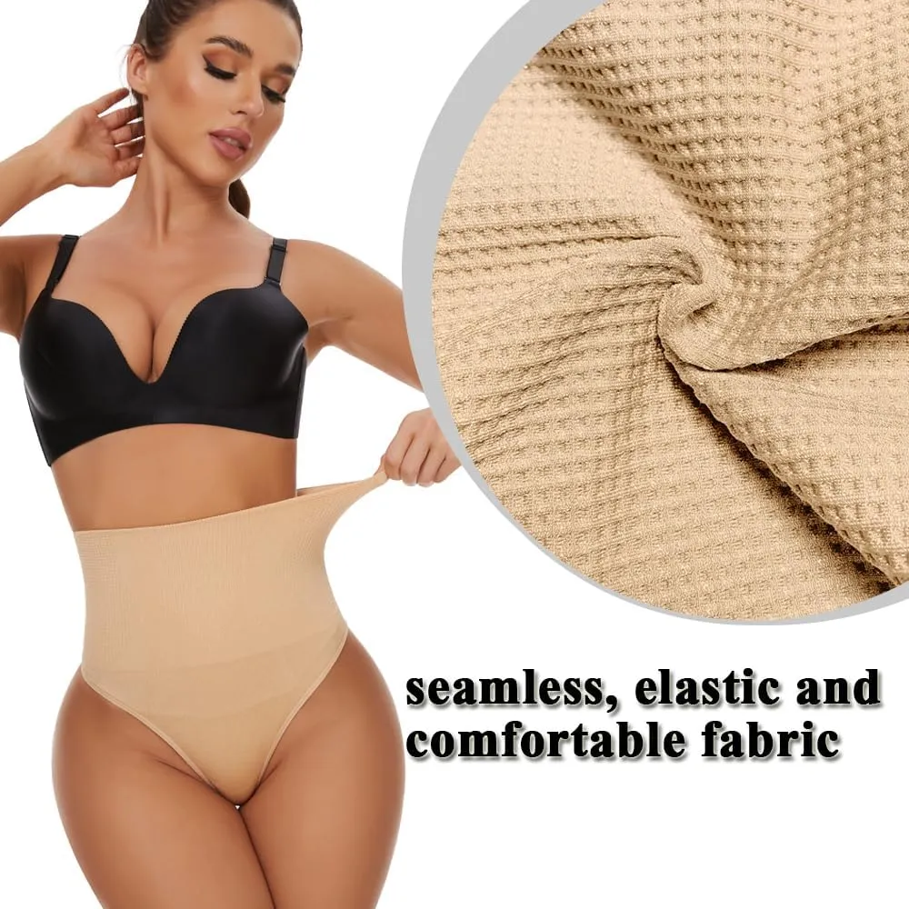 SEXYWG Women's Tummy Control Body Shaper Slim Control Thong Panties Shapewear