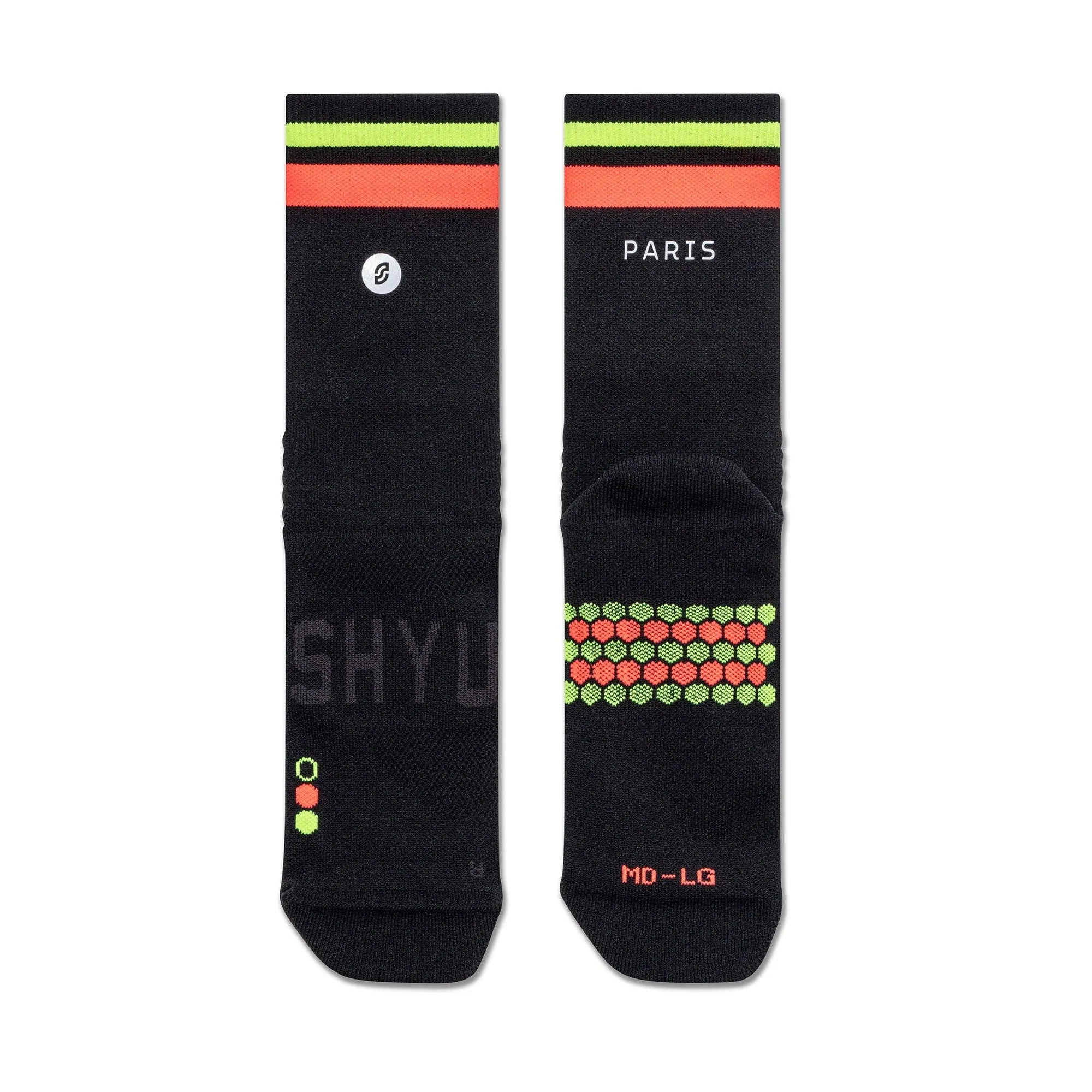 Shyu Racing Sock - Black | Red | Neon