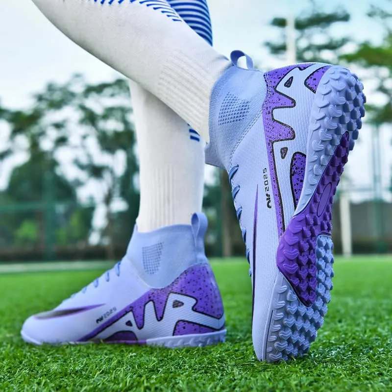 Soccer Cleats for Mens Womens Indoor Soccer Shoes Adult AG FG TF Football Boots Wide Training Sneaker