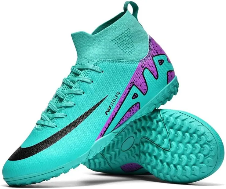 Soccer Cleats for Mens Womens Indoor Soccer Shoes Adult AG FG TF Football Boots Wide Training Sneaker