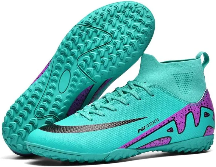 Soccer Cleats for Mens Womens Indoor Soccer Shoes Adult AG FG TF Football Boots Wide Training Sneaker