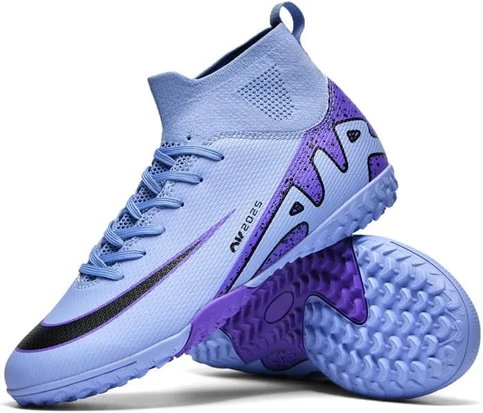 Soccer Cleats for Mens Womens Indoor Soccer Shoes Adult AG FG TF Football Boots Wide Training Sneaker