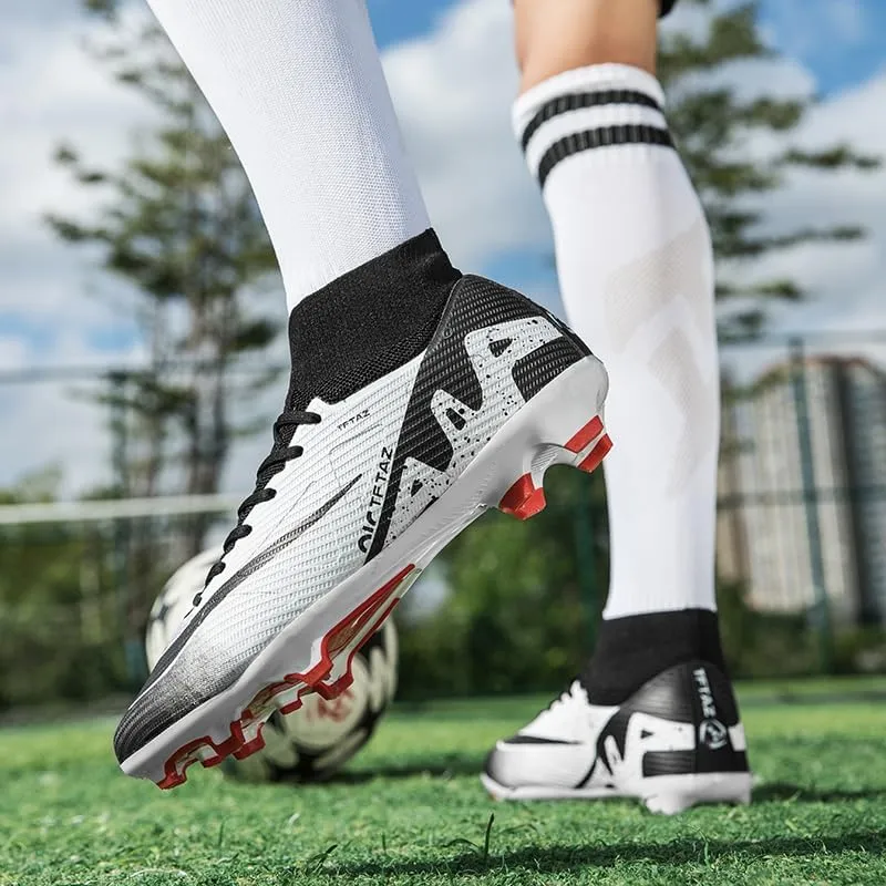 Soccer Cleats for Mens Womens Indoor Soccer Shoes Adult AG FG TF Football Boots Wide Training Sneaker