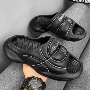 Sohiwoo New Original Basketball Slippers For Men Slides Summer Sandal Non-slip EVA Beach Shoes Soft Thick Soled Slidee Large Size36-47