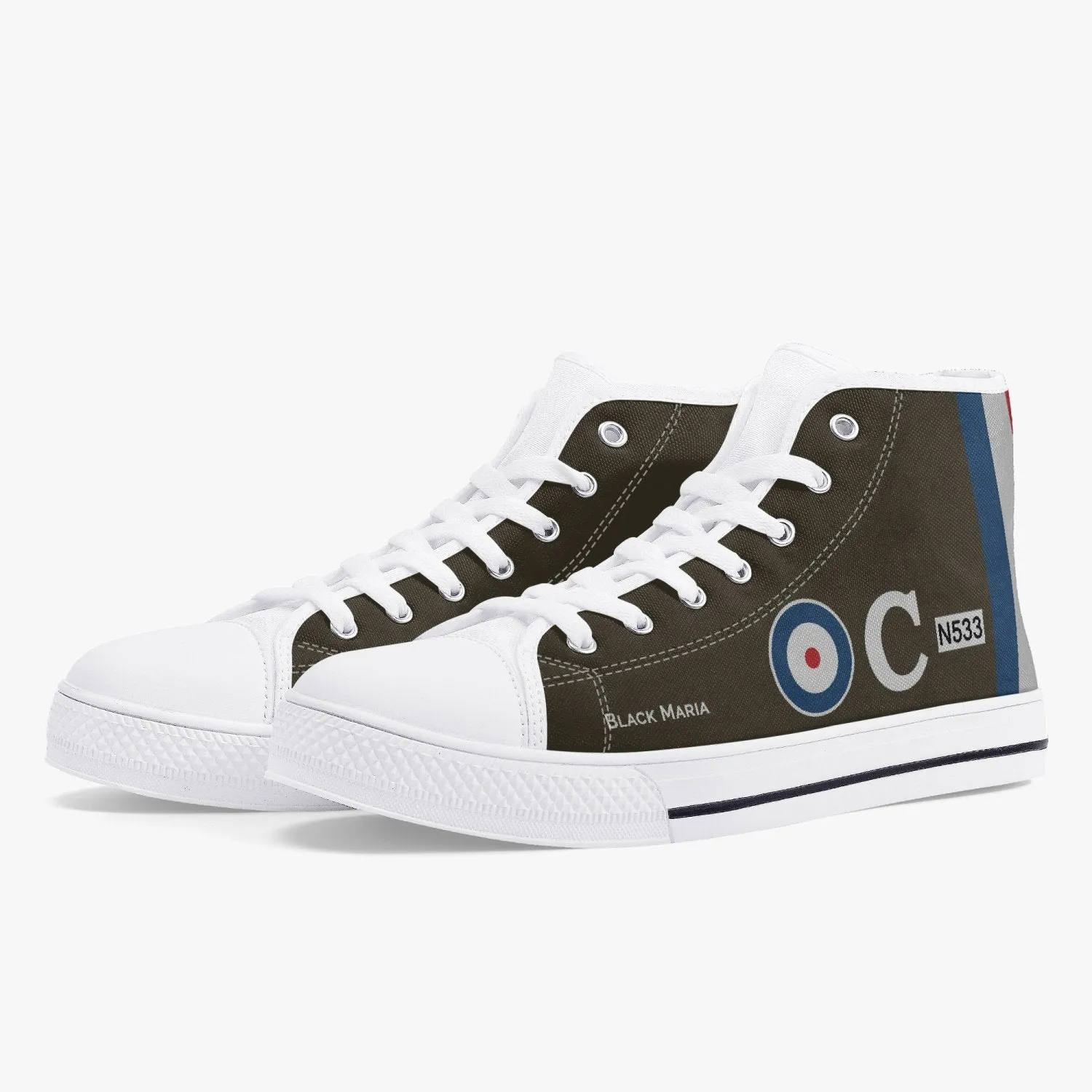 Sopwith Triplane ‘Black Maria’ High Top Canvas Shoes