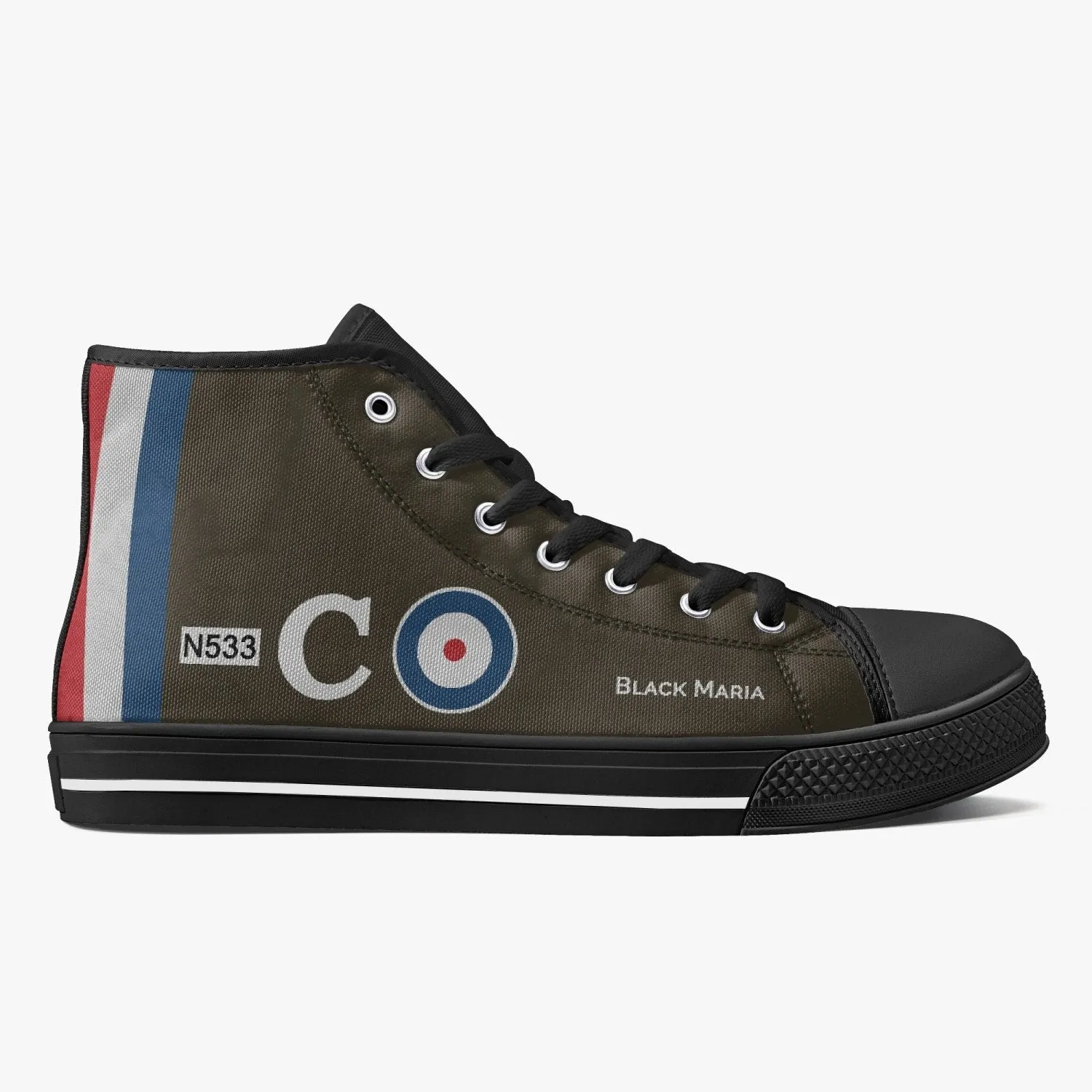 Sopwith Triplane ‘Black Maria’ High Top Canvas Shoes
