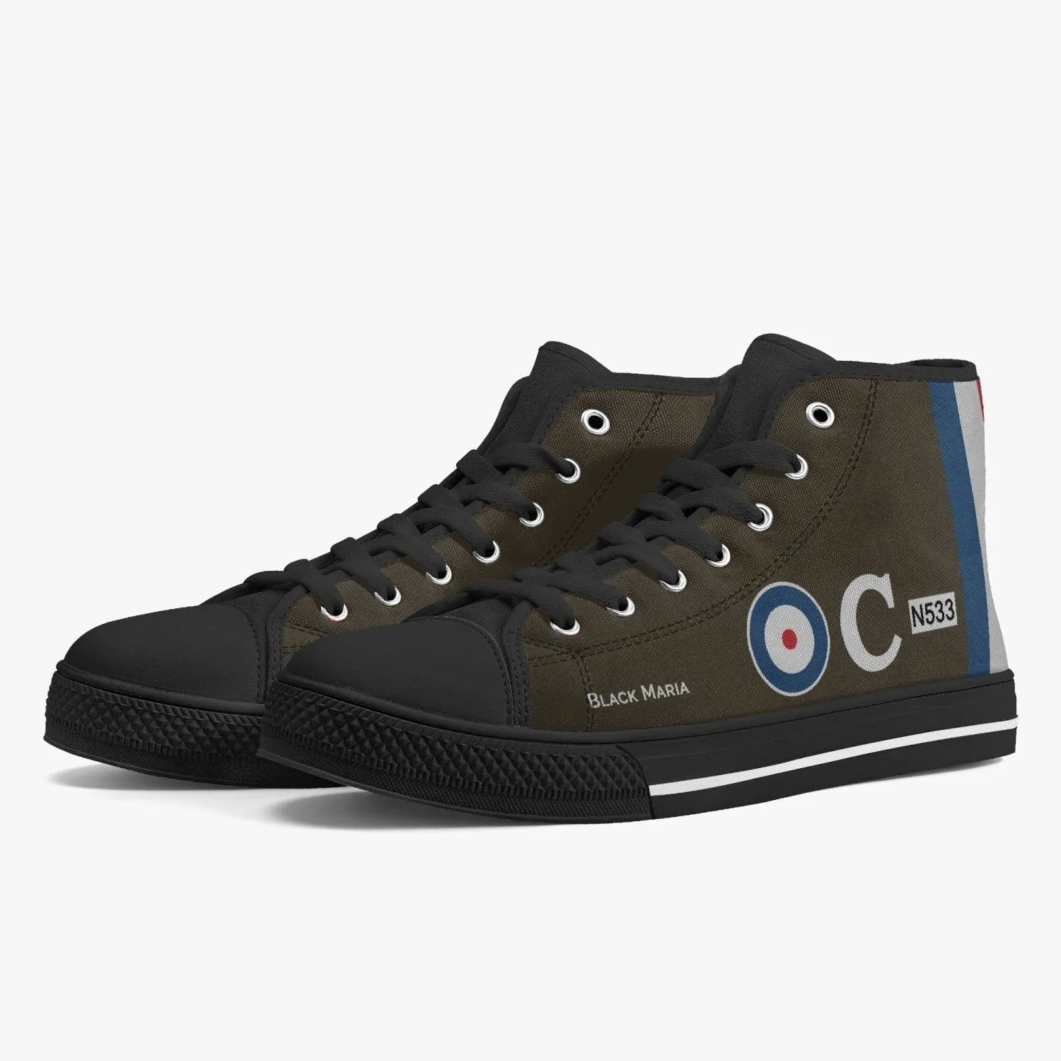 Sopwith Triplane ‘Black Maria’ High Top Canvas Shoes