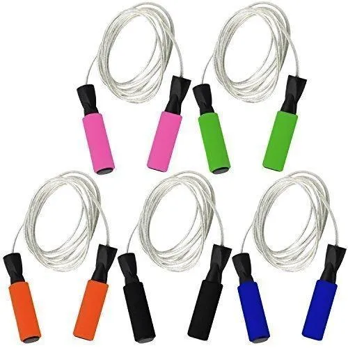 Steel Wire Skipping Rope - Blue