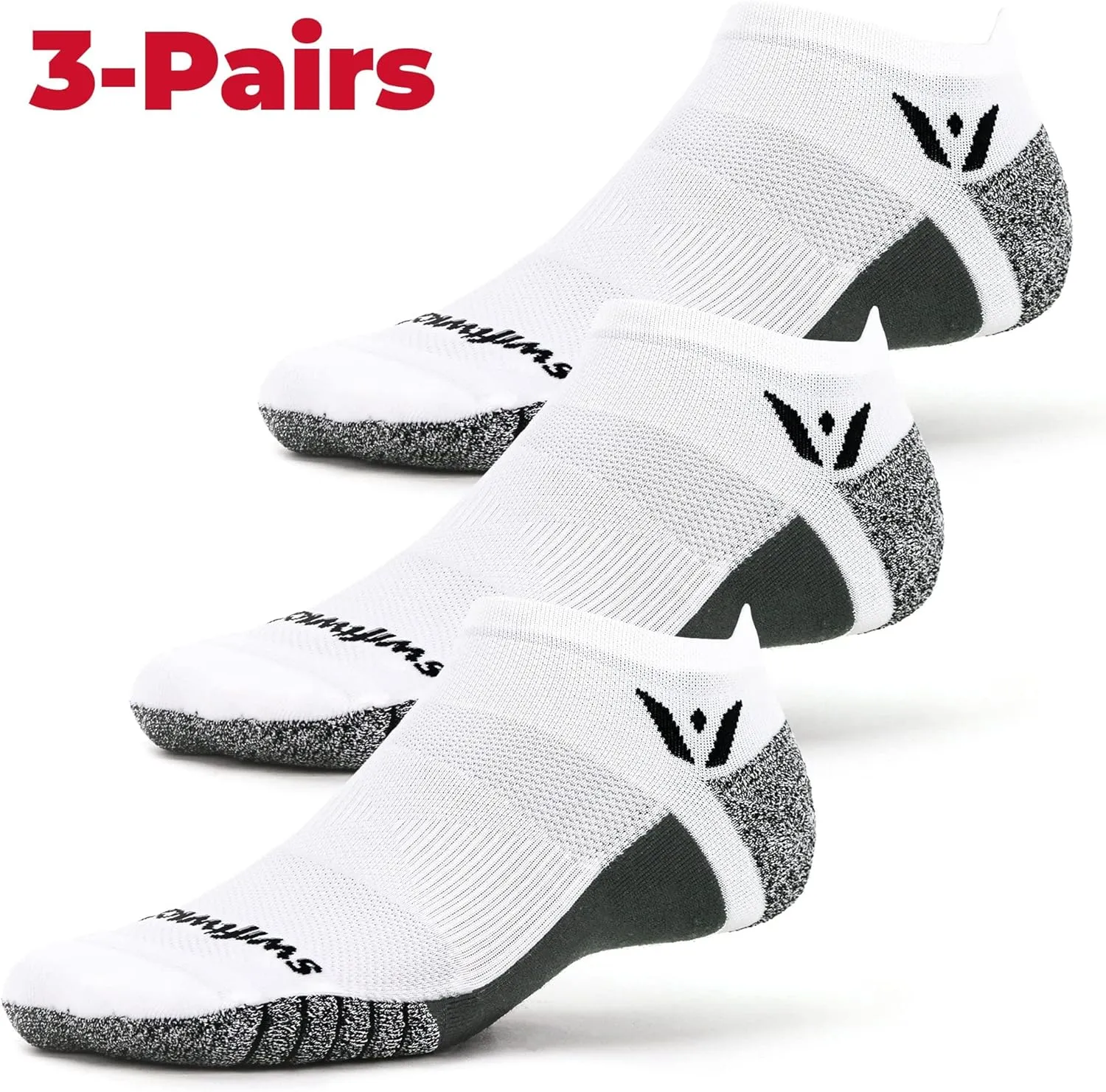 Swiftwick- FLITE XT No Show Non-Slip Running Socks, Golf Socks, Ultimate Stability