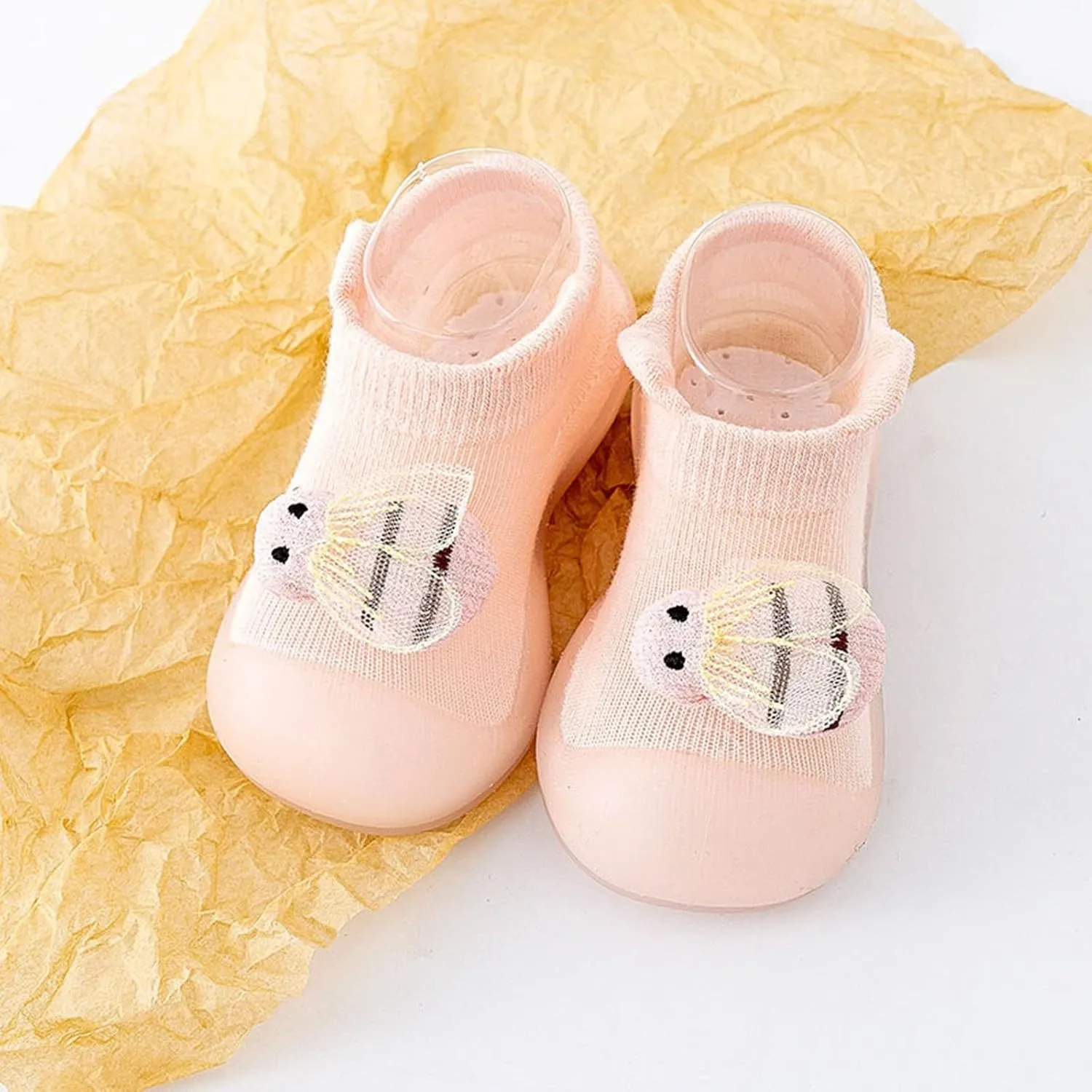 Tennis Shoes Girls Size 5 Infant Toddler Shoes Little Child Socks Cute Animal Lightweight Walking Shoes Baby