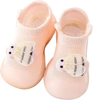 Tennis Shoes Girls Size 5 Infant Toddler Shoes Little Child Socks Cute Animal Lightweight Walking Shoes Baby