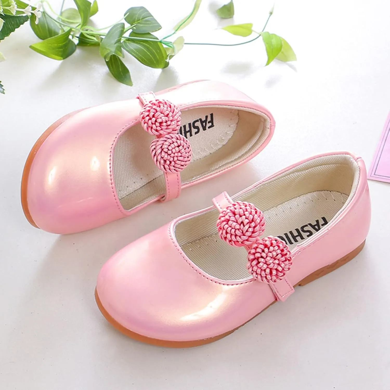 Toddle Size 4 Shoes Children Shoes White Leather Shoes Bowknot Girls Princess Shoes Single Shoes Infant Shoes Size 4