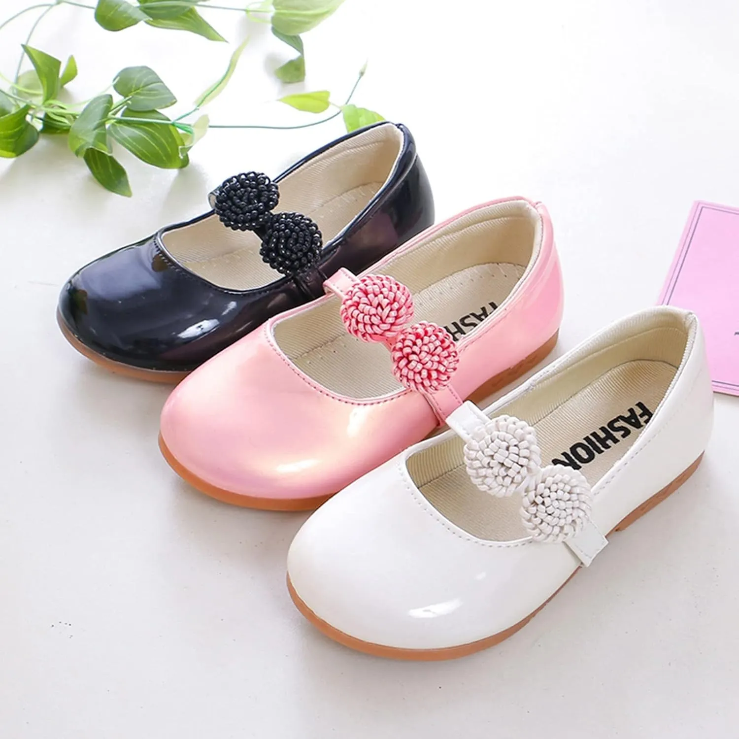 Toddle Size 4 Shoes Children Shoes White Leather Shoes Bowknot Girls Princess Shoes Single Shoes Infant Shoes Size 4