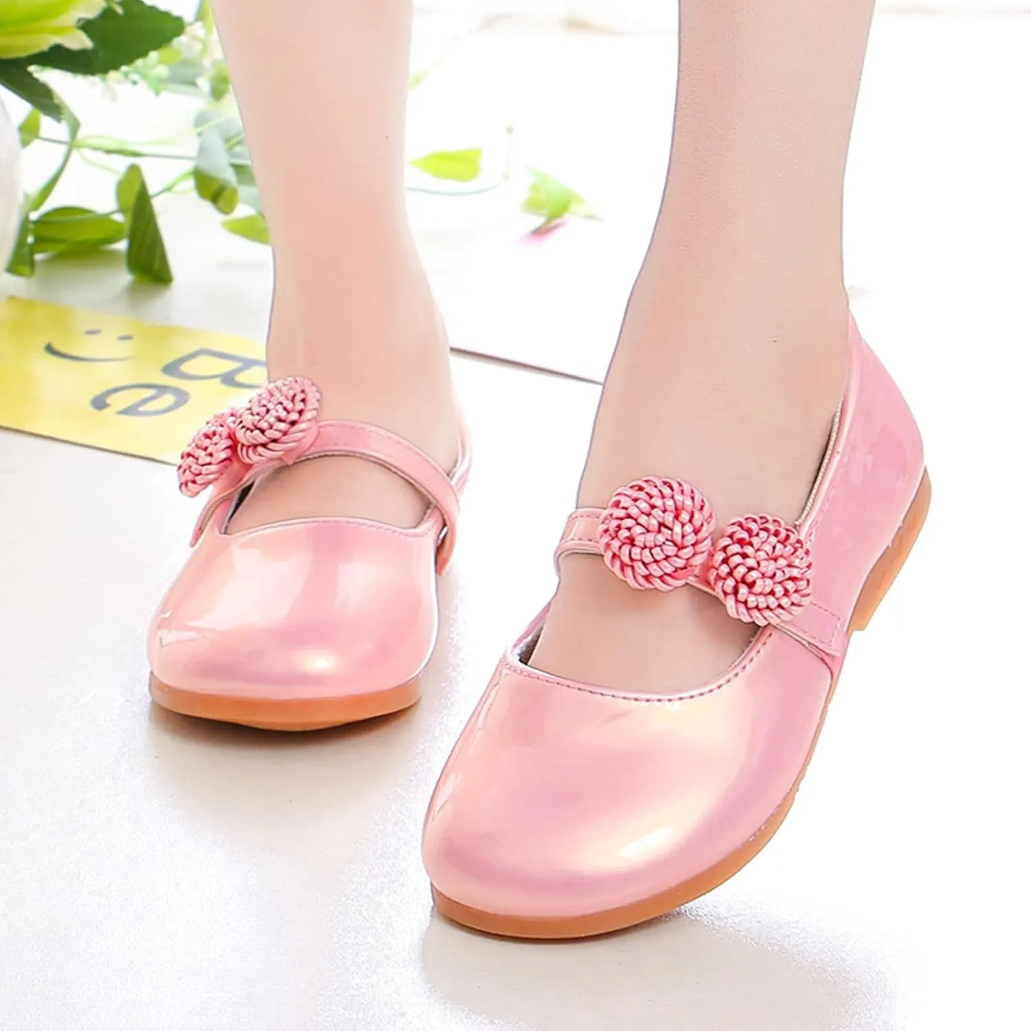 Toddle Size 4 Shoes Children Shoes White Leather Shoes Bowknot Girls Princess Shoes Single Shoes Infant Shoes Size 4
