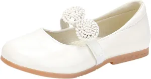 Toddle Size 4 Shoes Children Shoes White Leather Shoes Bowknot Girls Princess Shoes Single Shoes Infant Shoes Size 4