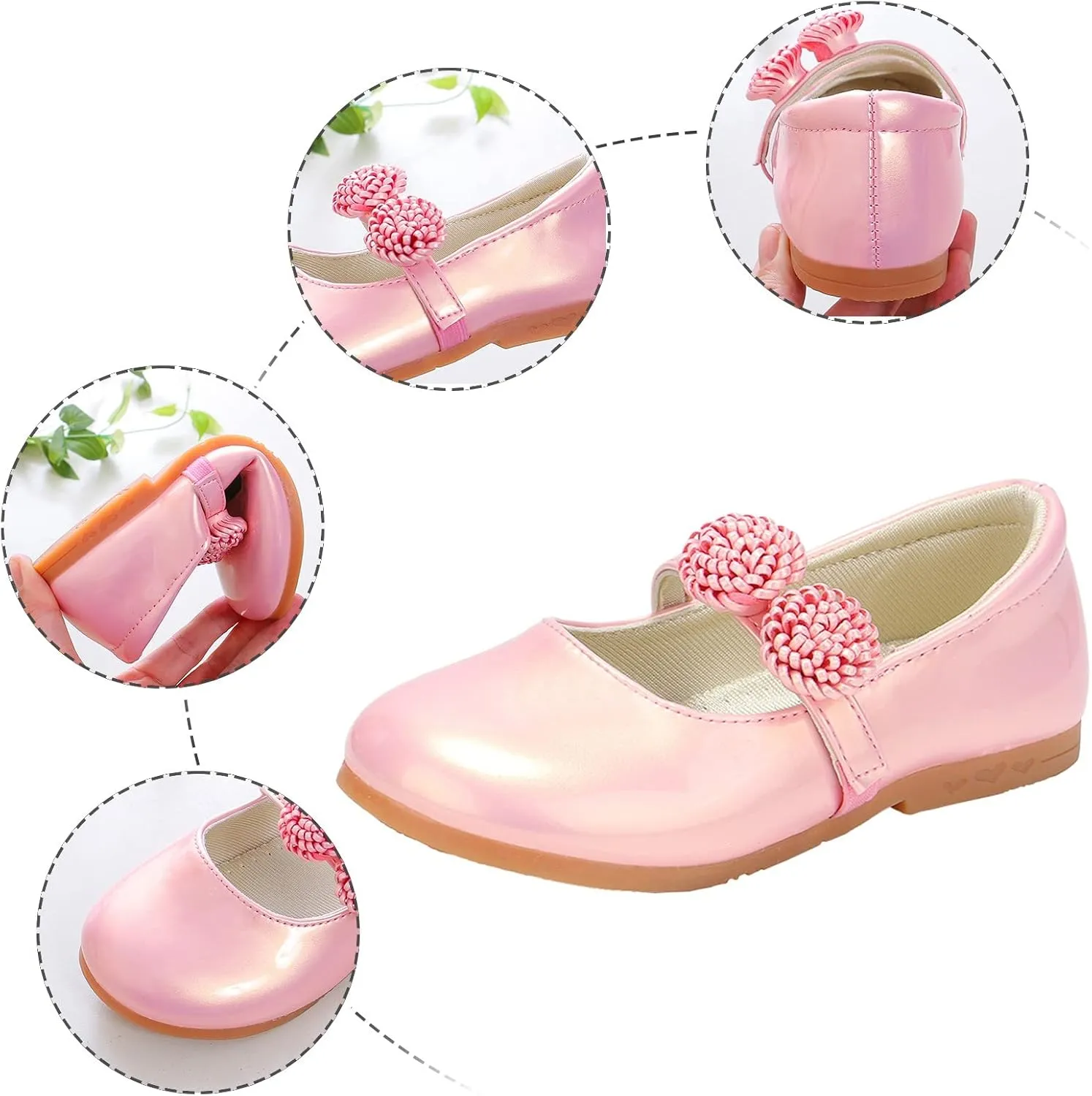Toddle Size 4 Shoes Children Shoes White Leather Shoes Bowknot Girls Princess Shoes Single Shoes Infant Shoes Size 4
