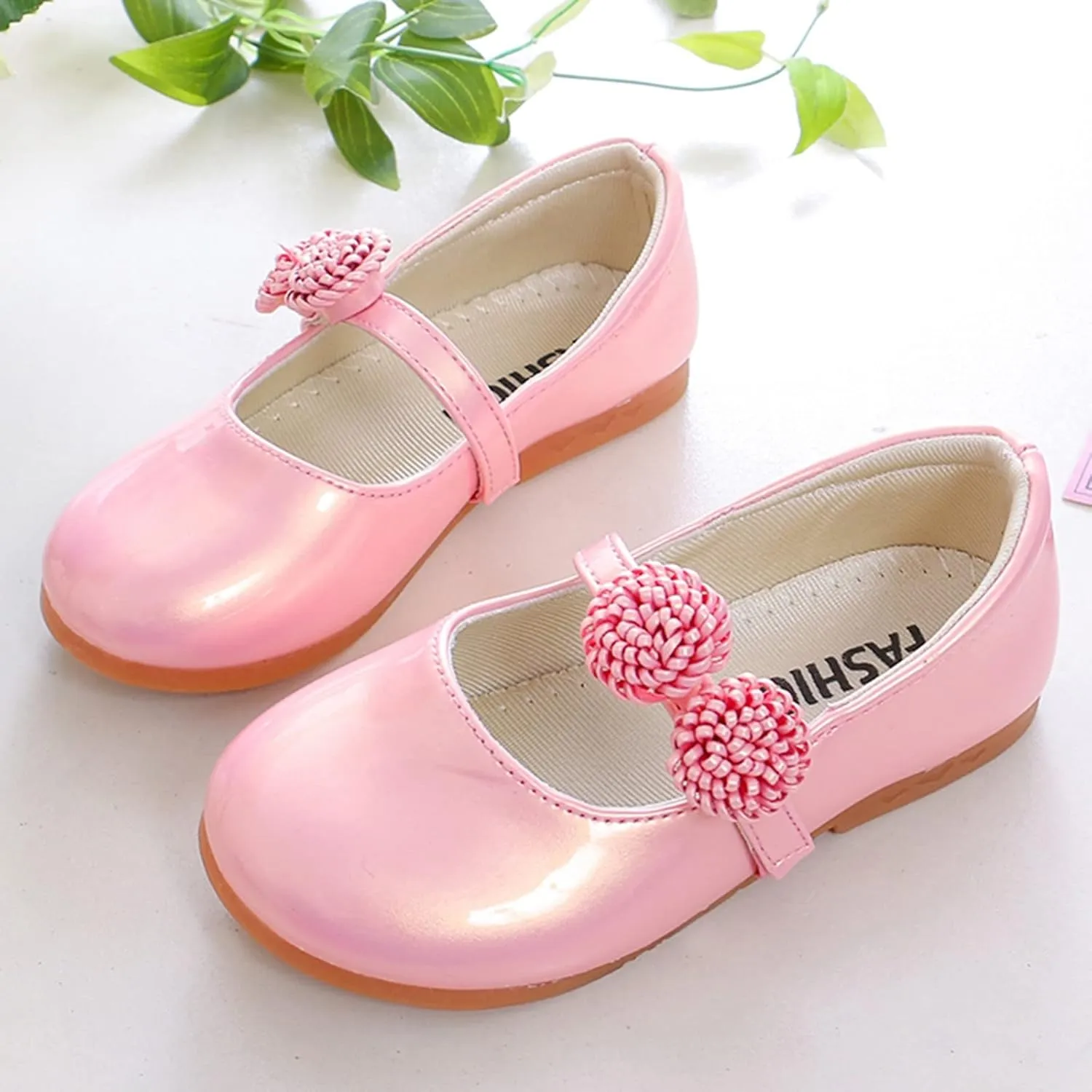 Toddle Size 4 Shoes Children Shoes White Leather Shoes Bowknot Girls Princess Shoes Single Shoes Infant Shoes Size 4