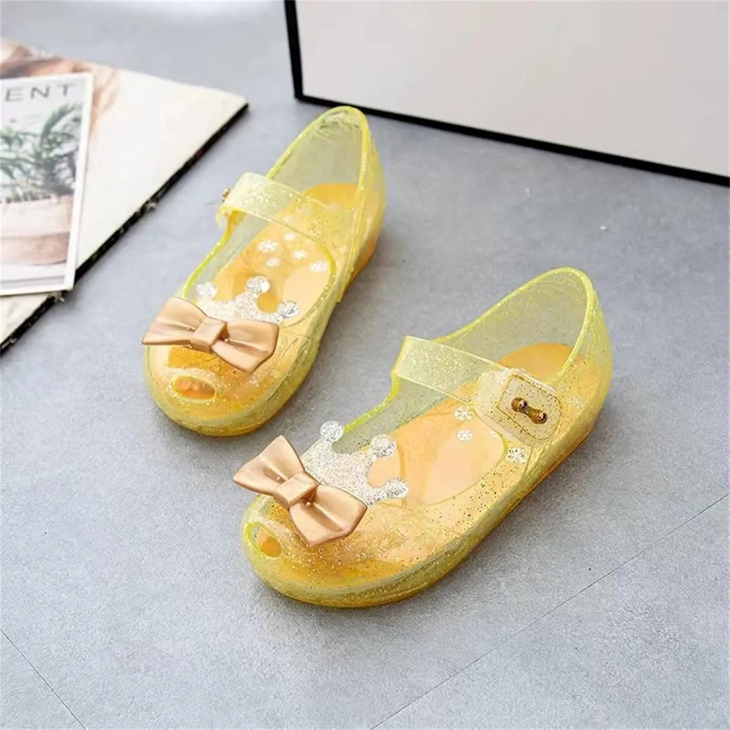 Toddler Boy Running Shoes Girls Shoes Crown Flash Diamond Crystal Soft Sole Non Slip Sandals 3 Month Infant