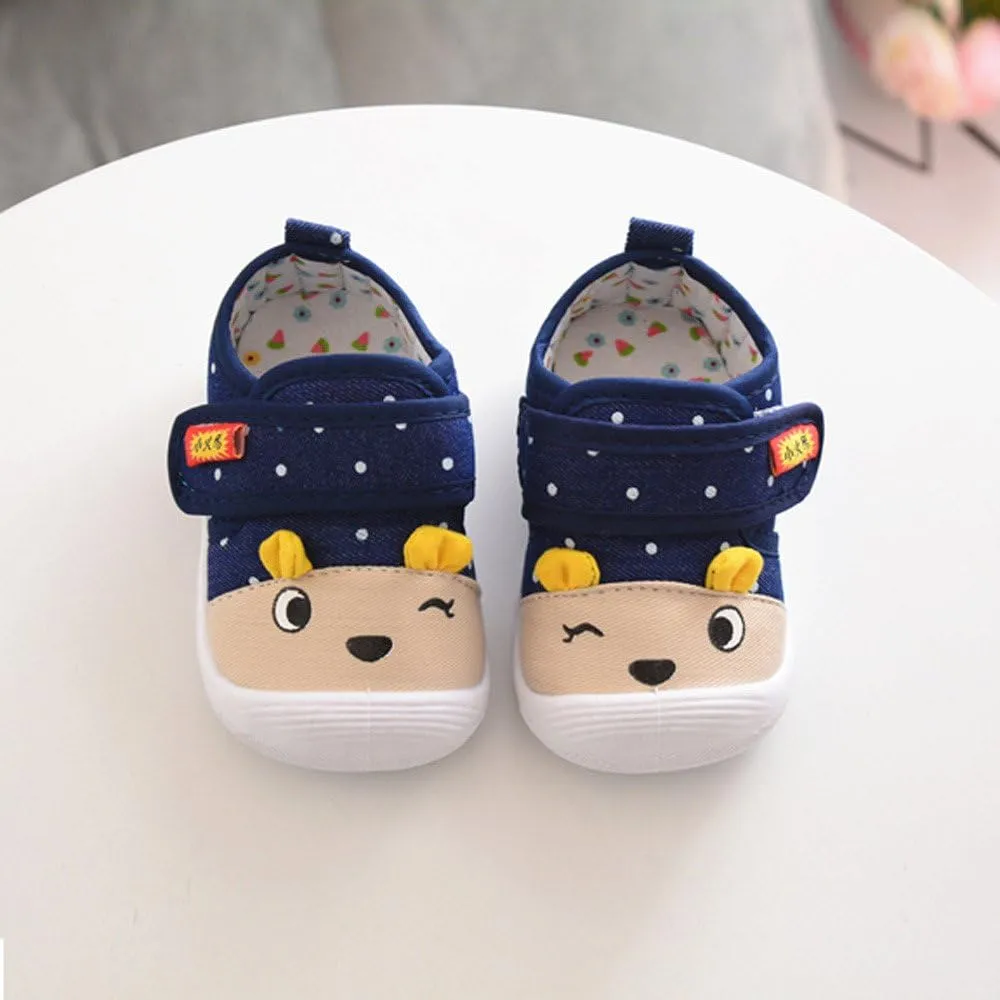 Toddler Girl School Shoes Boys Baby Kids Anti-Slip Girls Soft Sole Cartoon Shoes Toddler Boys Dress Shoes