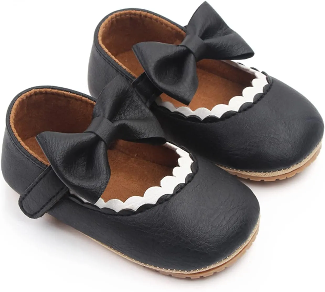 Toddler Girl Shoe Wedding Princess Crib Rubber for First Bowknot Dress Party Girls Toddler Shoes Infant Walking Shoes Sole Infant Baby Boots Size 4 Toddler Boots