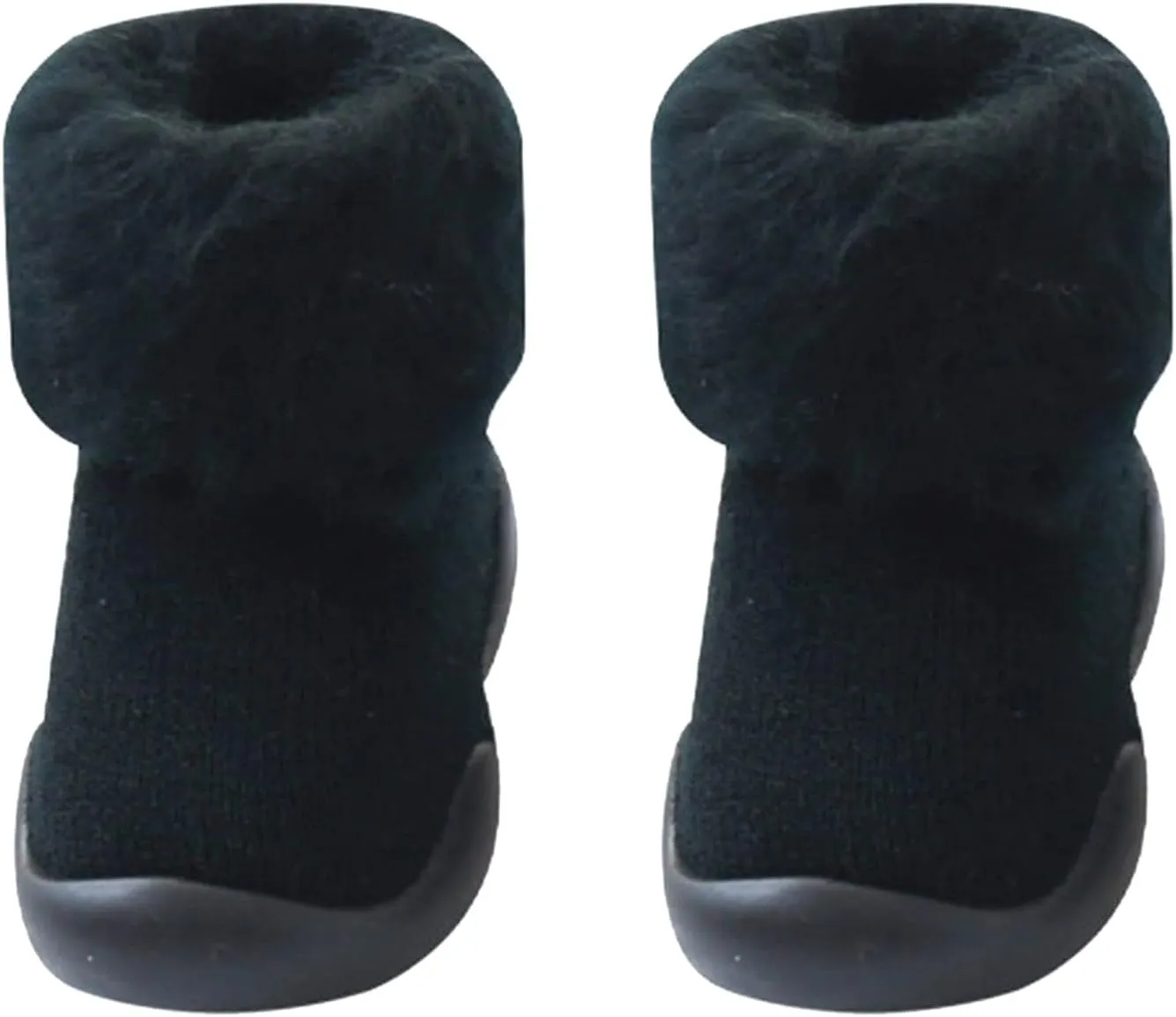Toddler Size 7 Shoes Girls Toddler Solid Knit Rubber Kids Warm Stocking Sole Boys Rubber Sole Tennis Shoes