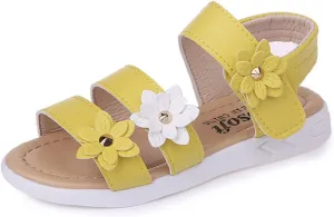 Toddler Slip on Shoes Girls Shoes Toddler Non-Slip Baby Cross Rubber Kids Flower Toddler Girl Fringe Sandals