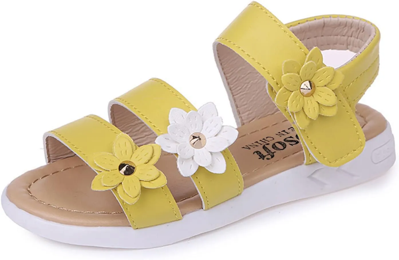 Toddler Slip on Shoes Girls Shoes Toddler Non-Slip Baby Cross Rubber Kids Flower Toddler Girl Fringe Sandals
