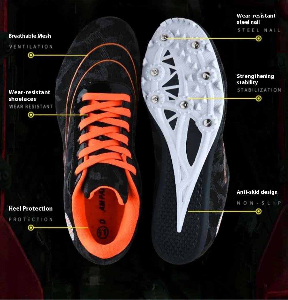 Track & Field Spikes Breathable Racing, Jumping, & Running Shoes for Men, Women, Boys, & Girls