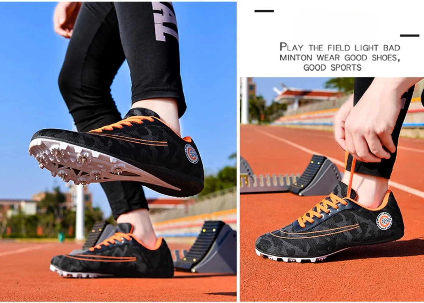 Track & Field Spikes Breathable Racing, Jumping, & Running Shoes for Men, Women, Boys, & Girls