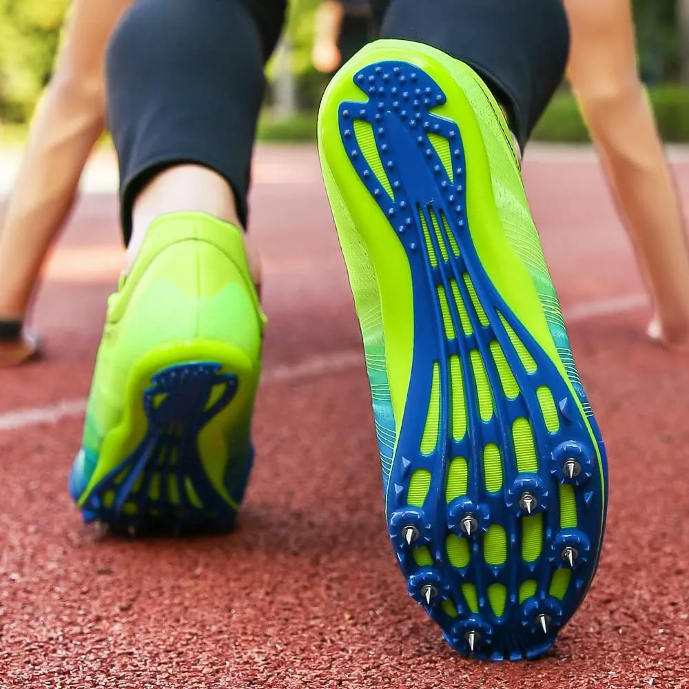 Track and Field Shoes Men Women Kids Spikes Sneakers Track Race Jumping Sneakers Girls Professional Running Nail Spikes Shoes Boys