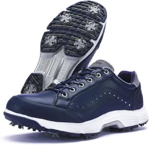 UCUZMI Golf Shoes for Men, Outdoor Waterproof Golf Sport Athletic Sneakers Anti Slip Golf Trainers