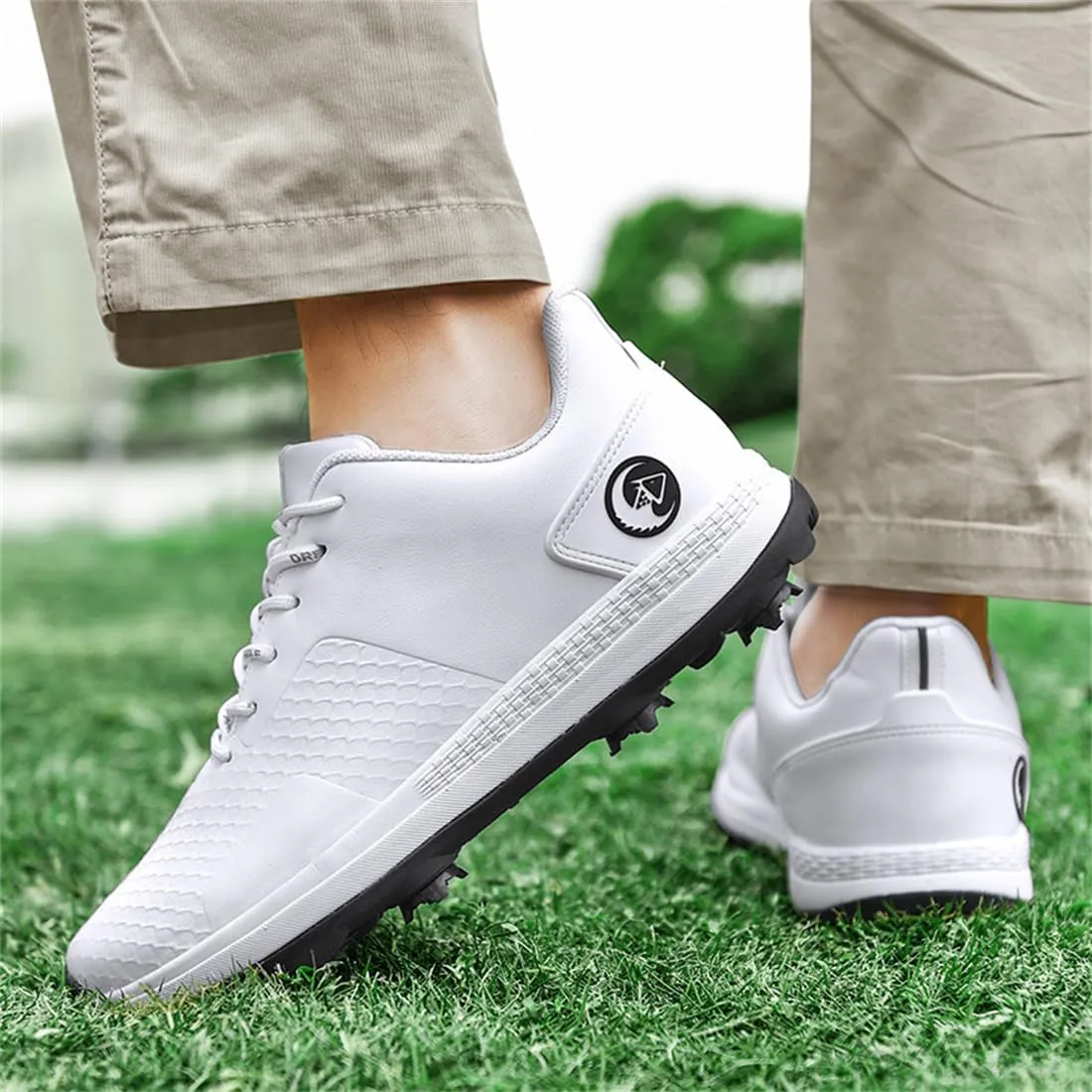 UCUZMI Golf Training Shoes for Men Outdoor Waterproof Golf Sport Sneakers Lightweight Golf Fitness Trainers