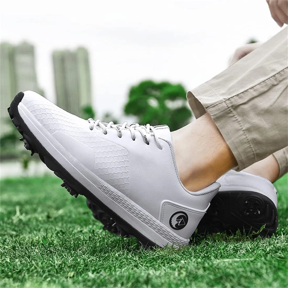 UCUZMI Golf Training Shoes for Men Outdoor Waterproof Golf Sport Sneakers Lightweight Golf Fitness Trainers