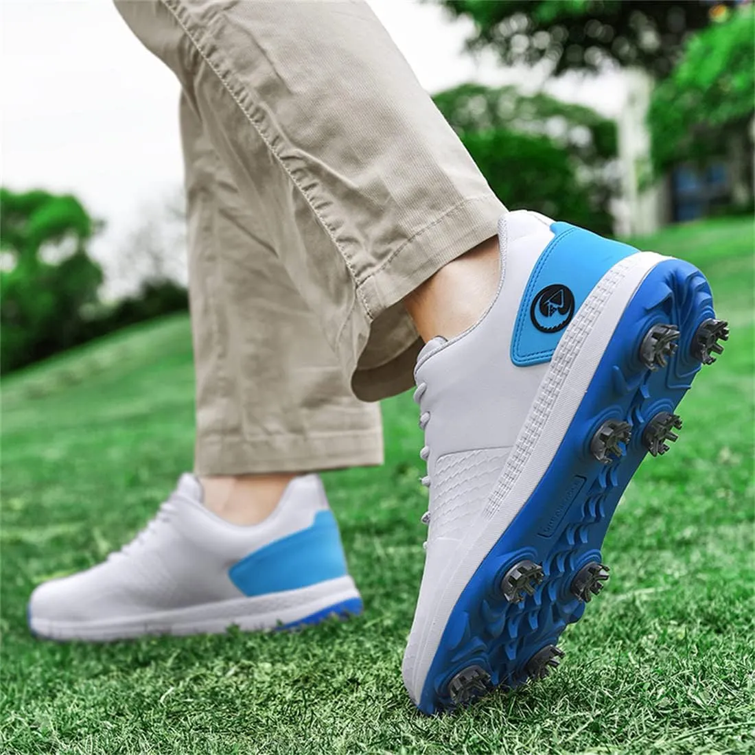 UCUZMI Golf Training Shoes for Men Outdoor Waterproof Golf Sport Sneakers Lightweight Golf Fitness Trainers