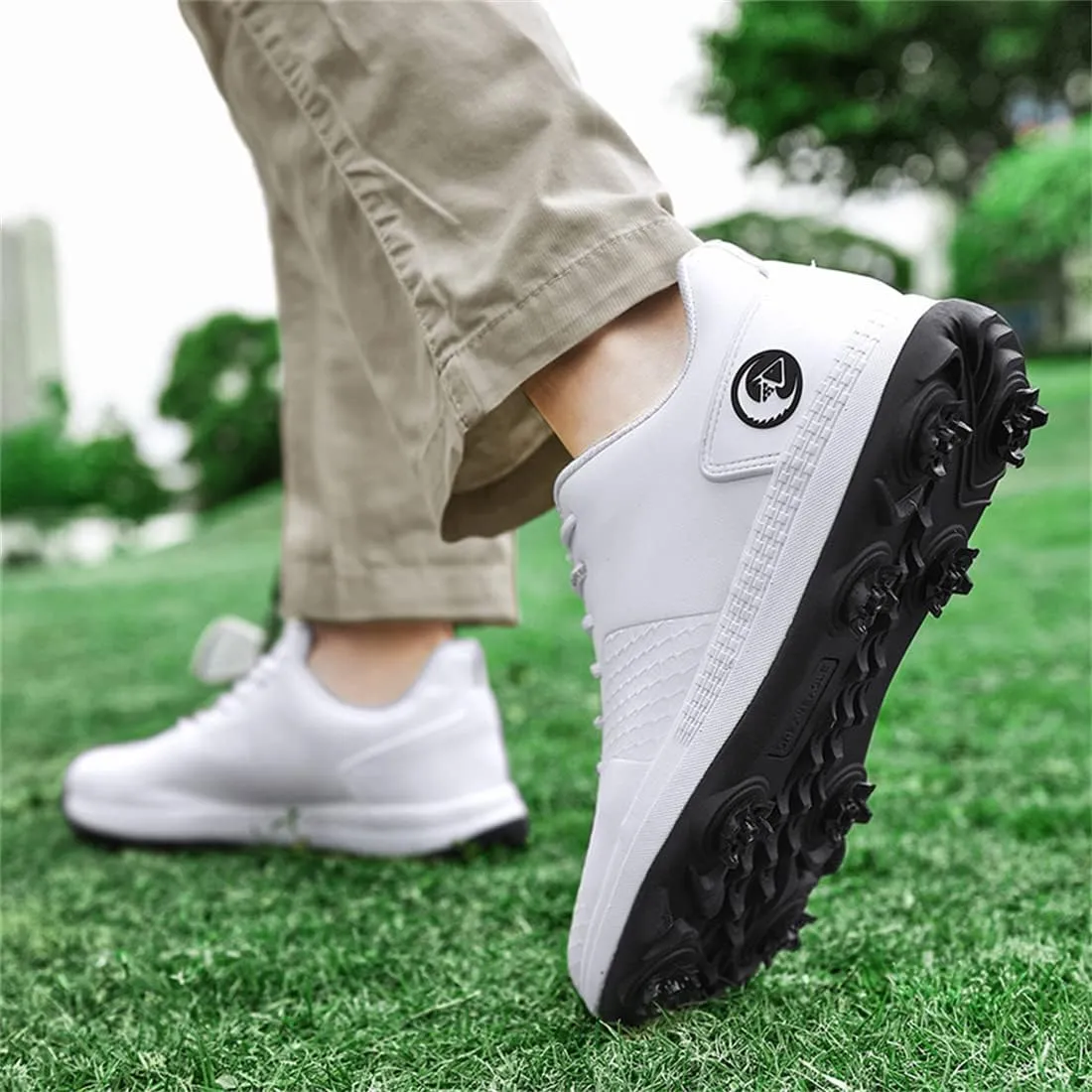 UCUZMI Golf Training Shoes for Men Outdoor Waterproof Golf Sport Sneakers Lightweight Golf Fitness Trainers