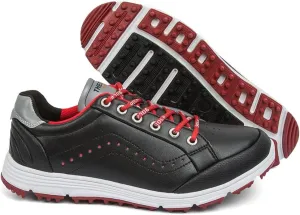 UCUZMI Men Golf Trainers, Lightweight Golfing Shoes Fashion Spikless Athletic Sneakers Outdoor Waterproof Golf Fitness Sport Shoes