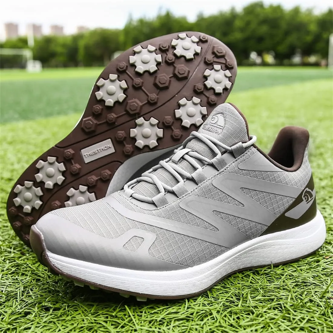 UCUZMI Men's Golf Shoes Outdoor Golf Trainers Lightweight Golfing Footwear Fashion Anti-Slip Walking Sneakers
