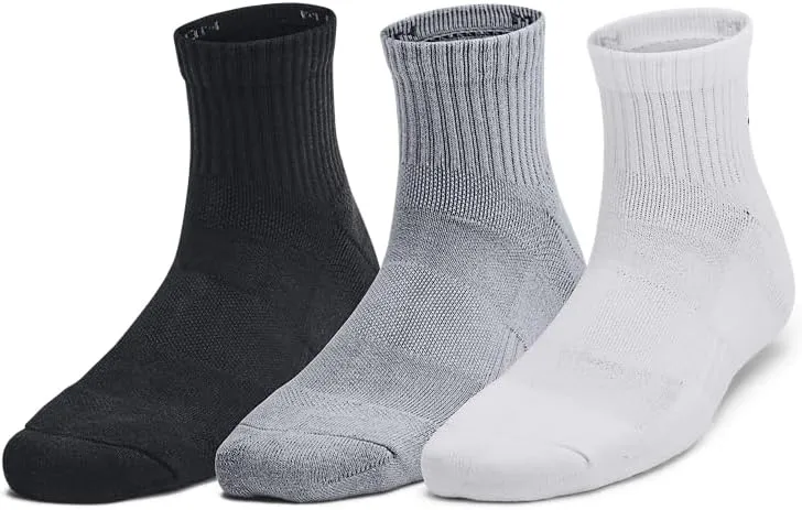 Under Armour Kids' Youth Training Cotton Quarter Socks (3 Pairs)