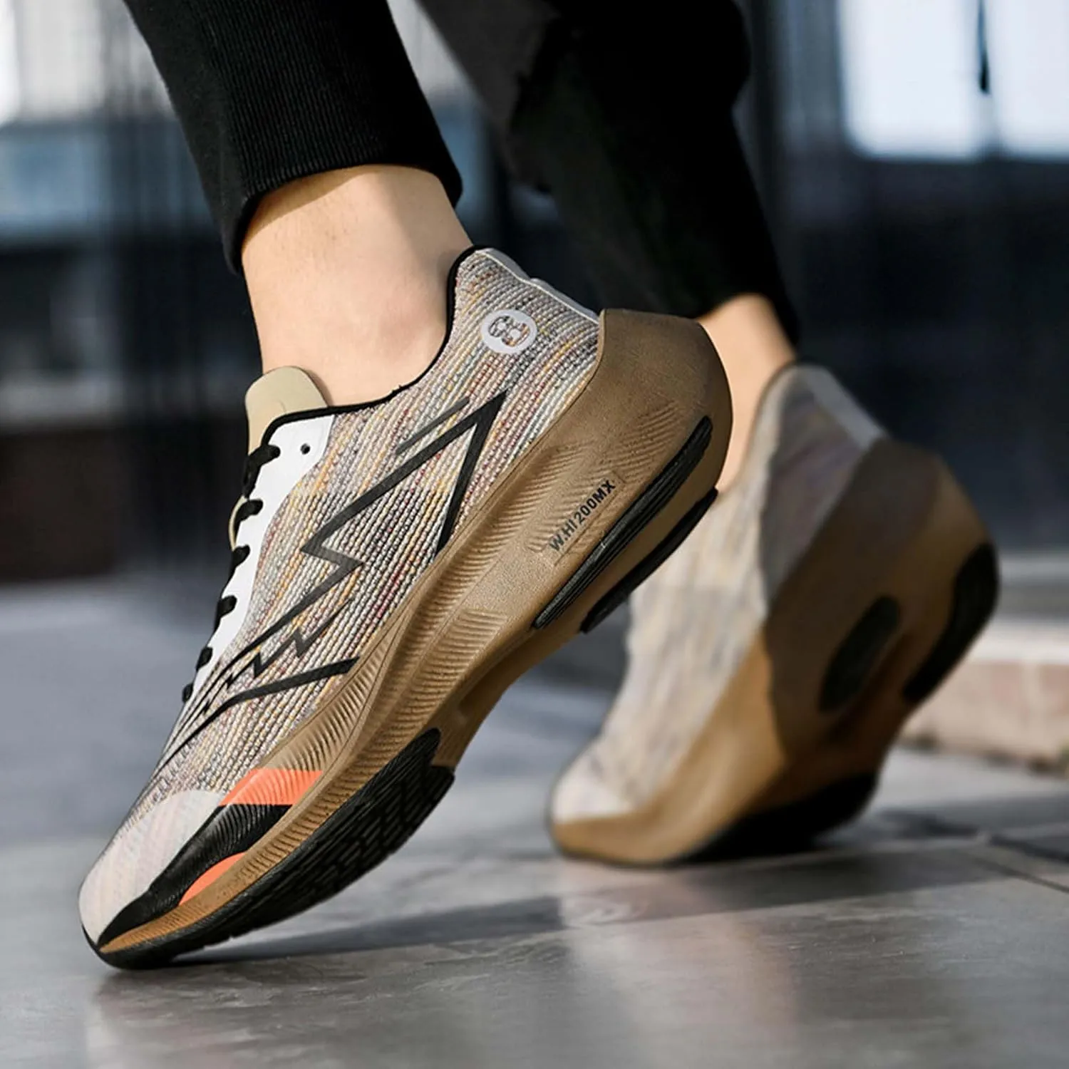 Unisex Sports Running Shoes Racing Competition Training Shoes Fashion Sneakers Breathable Mesh Walking Casual Sneakers